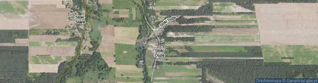 Zdjęcie satelitarne Stoki Duże ul.